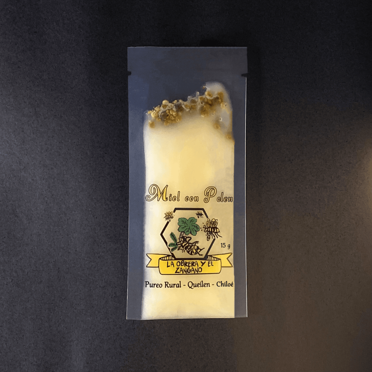 crema de miel con polen